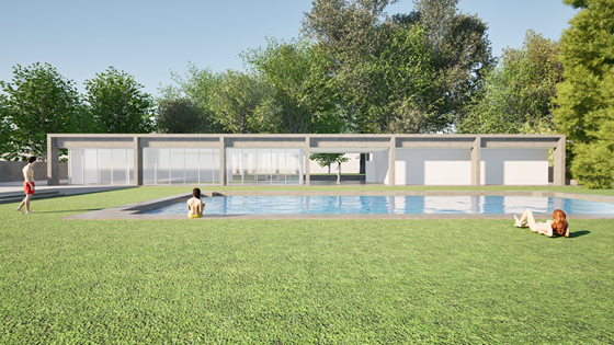 Proje&ccedil;&atilde;o da piscina